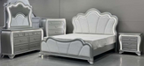 ARIA SILVER QUEEN BED WITH LED - De Avenue Furniture
