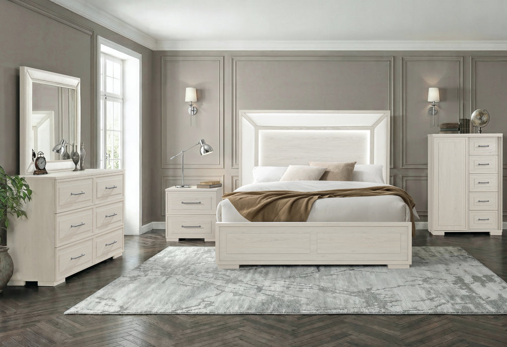 CLARA BEIGE NIGHTSTAND - De Avenue Furniture
