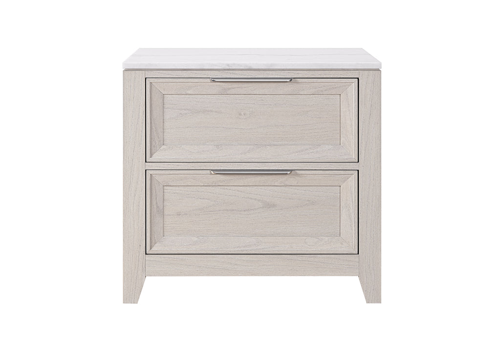 MARIAH BEIGE NIGHTSTAND - De Avenue Furniture