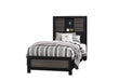 LISBON GREY/BLACK BOOKCASE TWIN BED - De Avenue Furniture