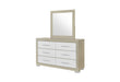 EMMA NATURAL/WHITE MIRROR - De Avenue Furniture