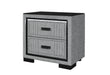 ISABELLA GREY NIGHTSTAND WITH LED - De Avenue Furniture