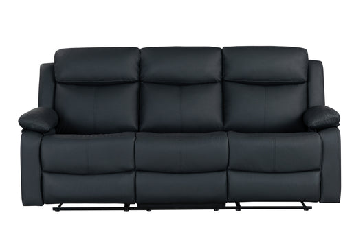 U6026 BLACK PU 72A RECLINING SOFA WITH LED - De Avenue Furniture