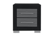 EMMA BLACK/GREY NIGHTSTAND - De Avenue Furniture