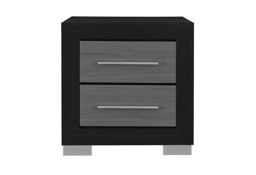 EMMA BLACK/GREY NIGHTSTAND - De Avenue Furniture