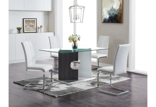 D219DT + 8 D915DC WHITE - De Avenue Furniture