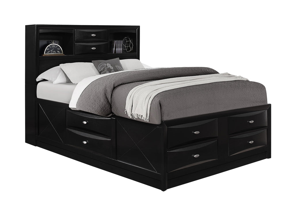 LINDA BLACK KING BED GROUP - De Avenue Furniture