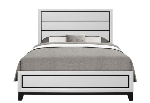 KATE WHITE QUEEN BED, DRESSER, MIRROR, NIGHTSTAND - De Avenue Furniture