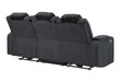 U8000 BLACK PWR REC SOFA W/PHR, DDT, READING LIGHT & LED LIGHT - De Avenue Furniture