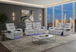 U6611 GREY 15 PWR REC SOFA/PWR CONSOLE REC LOVESEAT/POWER RECLINER - De Avenue Furniture