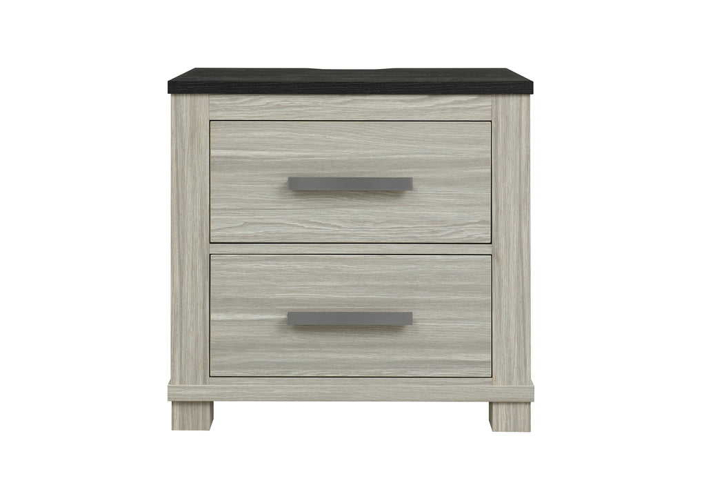 ASHLEY BROWN NIGHTSTAND W/USB & SPEAKER - De Avenue Furniture