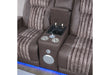 U8000 BROWN PWR REC SOFA/PWR CONSOLE REC LOVESEAT W/PHR - De Avenue Furniture