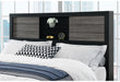 LISBON GREY/BLACK BOOKCASE TWIN BED GROUP - De Avenue Furniture