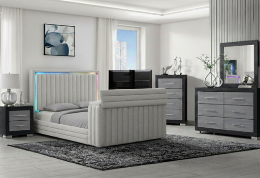 ELIAS/EMMA TV FB BLACK KING BED GROUP - De Avenue Furniture