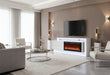 KIRA WHITE 87" ENTERTAINMENT UNIT WITH BLUETOOTH SPEAKER AND LED - De Avenue Furniture