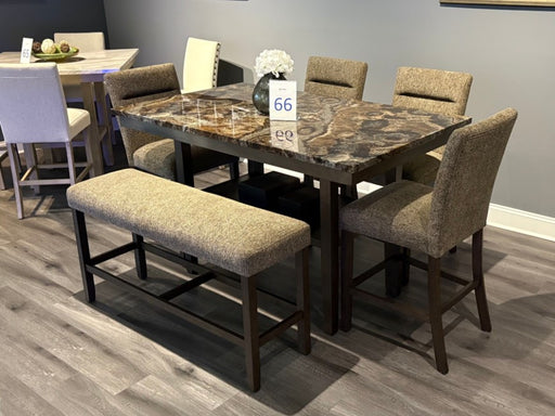 D4355 BROWN BAR STOOL KIT OF 2 - De Avenue Furniture