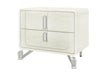 LYRA BEIGE NIGHTSTAND WITH USB - De Avenue Furniture