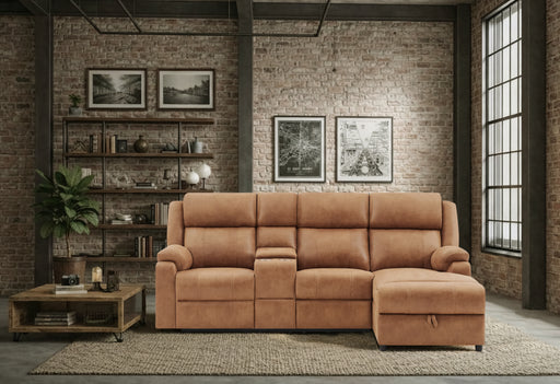 U6980 BROWN SECTIONAL - De Avenue Furniture