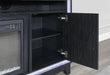 LILY DARK GREY ENT UNIT 72 INCH W/ LED, SPEAKERS, CRYSTAL INSERTS - De Avenue Furniture