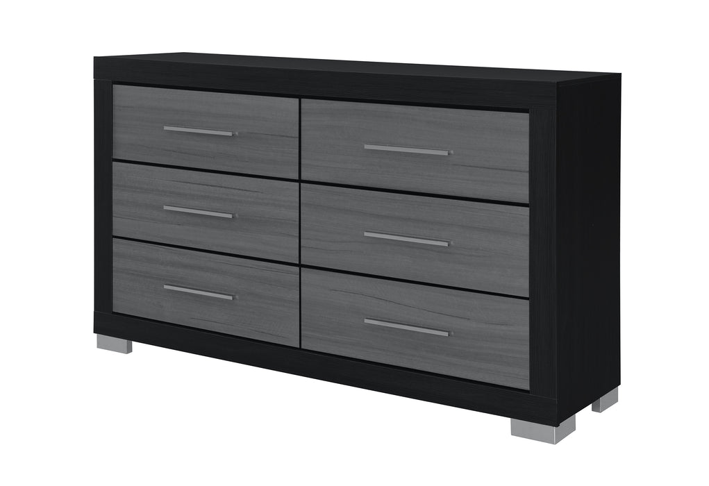 EMMA BLACK/GREY DRESSER - De Avenue Furniture
