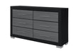 EMMA BLACK/GREY DRESSER - De Avenue Furniture