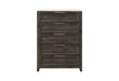 MARIAH DARK BROWN CHEST - De Avenue Furniture