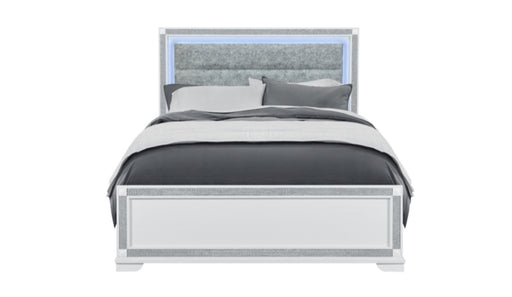 SOLEIL WHITE QUEEN BED - De Avenue Furniture
