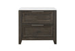 MARIAH DARK BROWN NIGHTSTAND - De Avenue Furniture