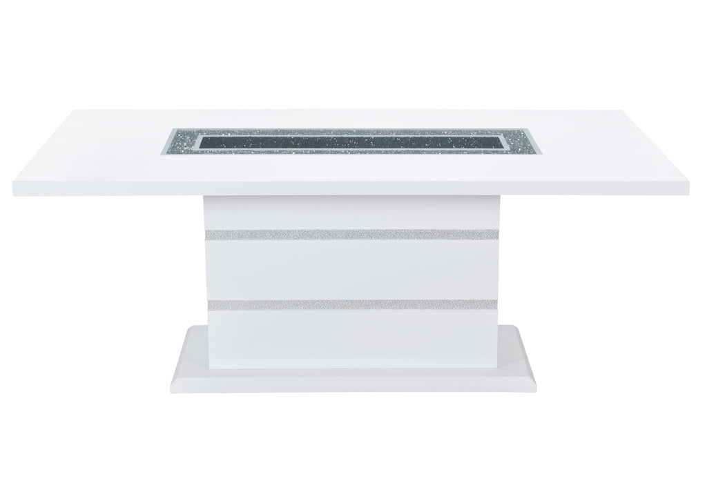 MONACO WHITE DINING TABLE - De Avenue Furniture