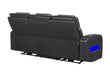 U8611 BLANCHE CHARCOAL POWER RECLINING SOFA WITH PHR AND LED - De Avenue Furniture