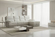 U3822 GREY/ICE SECTIONAL WITH PULLOUT BED AND USB - De Avenue Furniture