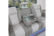 U8000 GREY PWR REC SOFA W/PHR, DDT, READING LIGHT & LED LIGHT - De Avenue Furniture