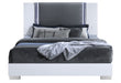 YLIME SMOOTH WHITE KING BED GROUP FULLY SLATTED - De Avenue Furniture