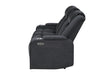 U8000 BLACK PWR REC SOFA W/PHR, DDT, READING LIGHT & LED LIGHT - De Avenue Furniture