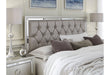 RILEY SILVER QUEEN BED - De Avenue Furniture