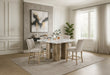 D04 NATURAL BAR TABLE + D8685 BEIGE/NAT BAR STOOL - De Avenue Furniture