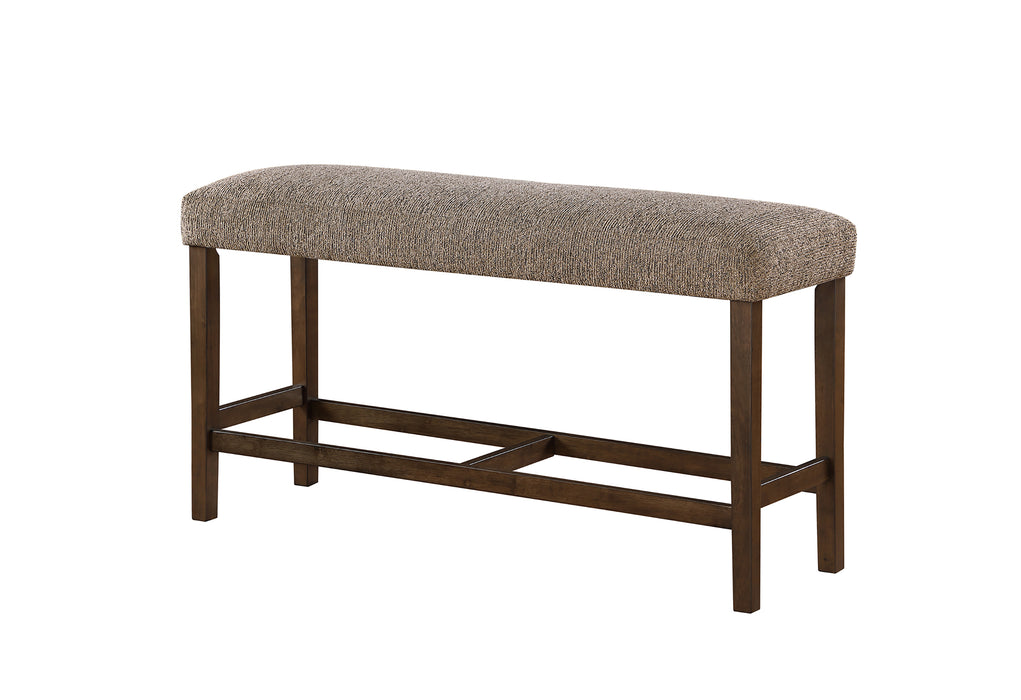 D4355 BROWN BAR TABLE BENCH - De Avenue Furniture