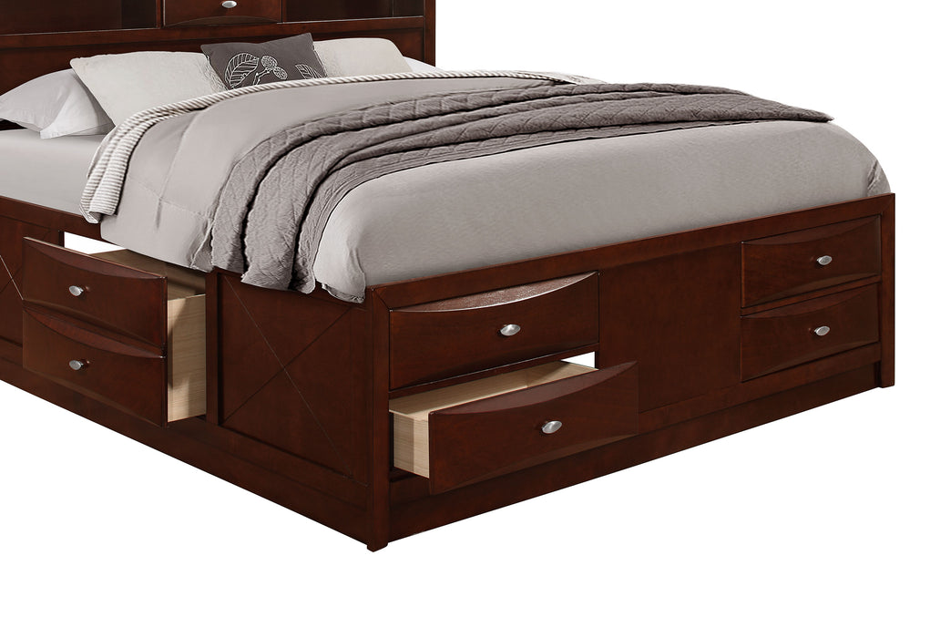 LINDA MERLOT KING BED GROUP - De Avenue Furniture