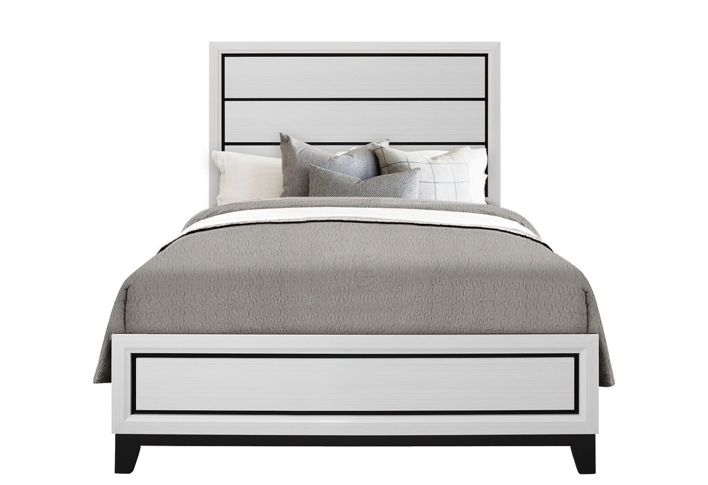 KATE WHITE FULL BED GROUP - De Avenue Furniture