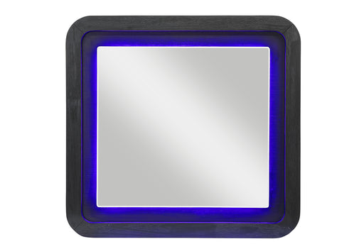 BECKETT WHT/BLK MIRROR W/ LED - De Avenue Furniture