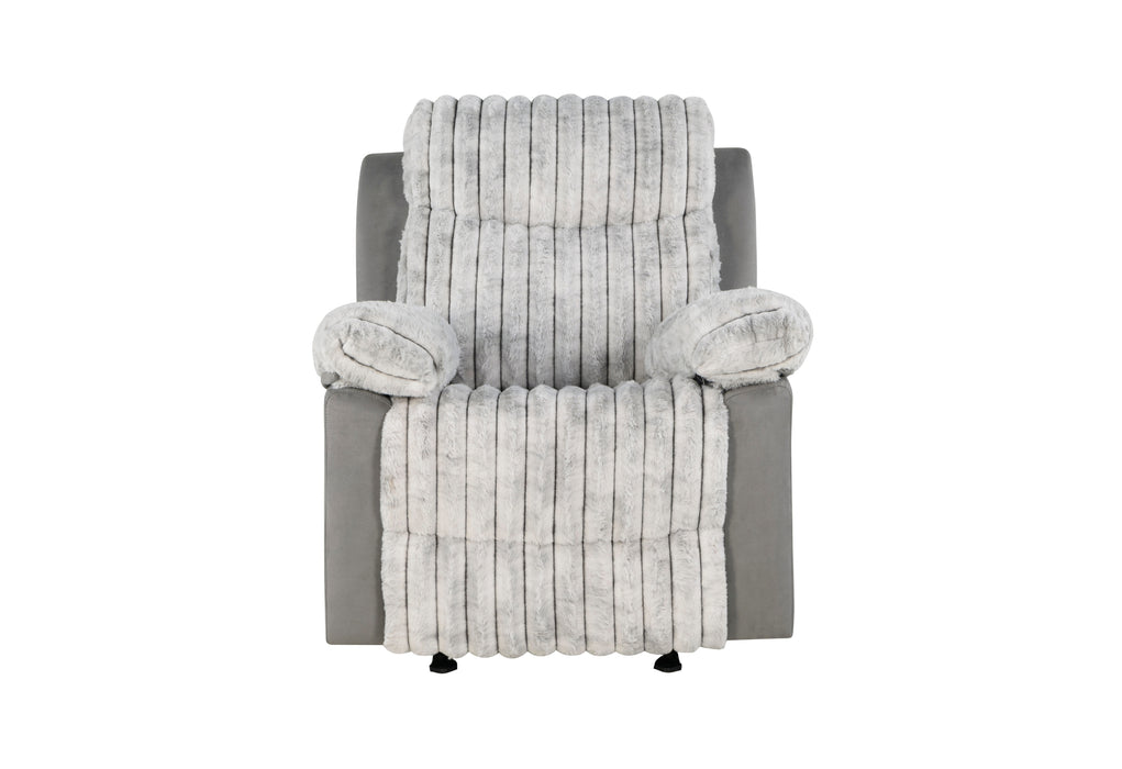 U6028 GREY GLIDER RECLINER - De Avenue Furniture