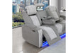 U8000 GREY PWR REC SOFA/PWR CON REC LOVESEAT/PWR RECLINER W/PHR - De Avenue Furniture