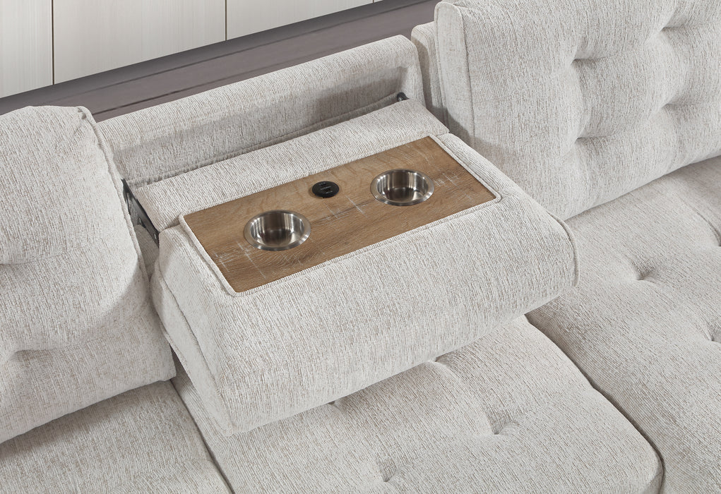 U0707 CHALK REVERSIBLE SOFA BED - De Avenue Furniture