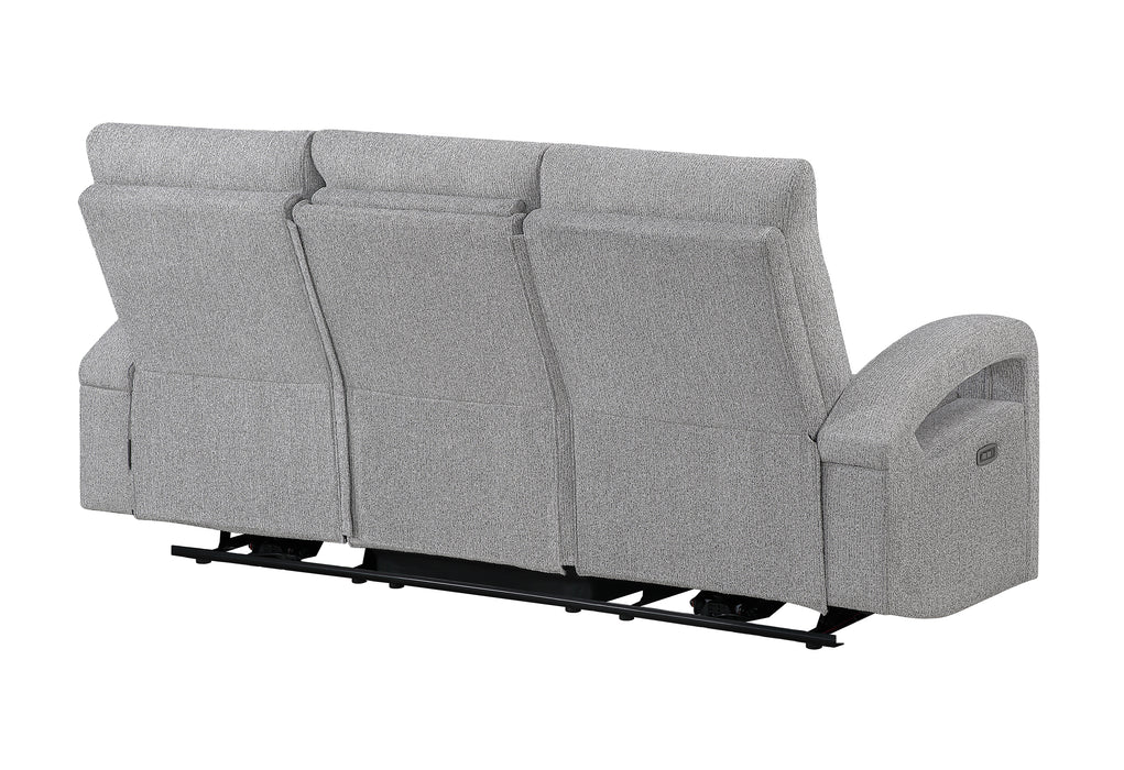 U6611 GREY 15 POWER RECLINING SOFA WITH LED - De Avenue Furniture