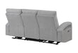 U6611 GREY 15 POWER RECLINING SOFA WITH LED - De Avenue Furniture