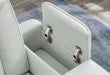 U8611 BLANCHE SILVER PWR CON REC LOVESEAT WITH PHR, LED & SPEAKER - De Avenue Furniture