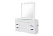 ELLA WHITE VANITY WITH SPEAKER - De Avenue Furniture