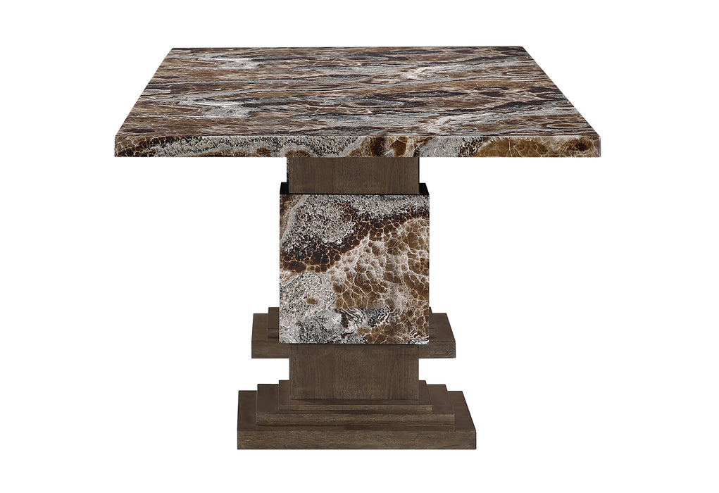 D12 BROWN DINING TABLE - De Avenue Furniture
