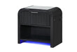 BECKETT WHT/BLK NIGHTSTAND W/LED & SPEAKER - De Avenue Furniture