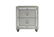 RILEY SILVER NIGHTSTAND - De Avenue Furniture